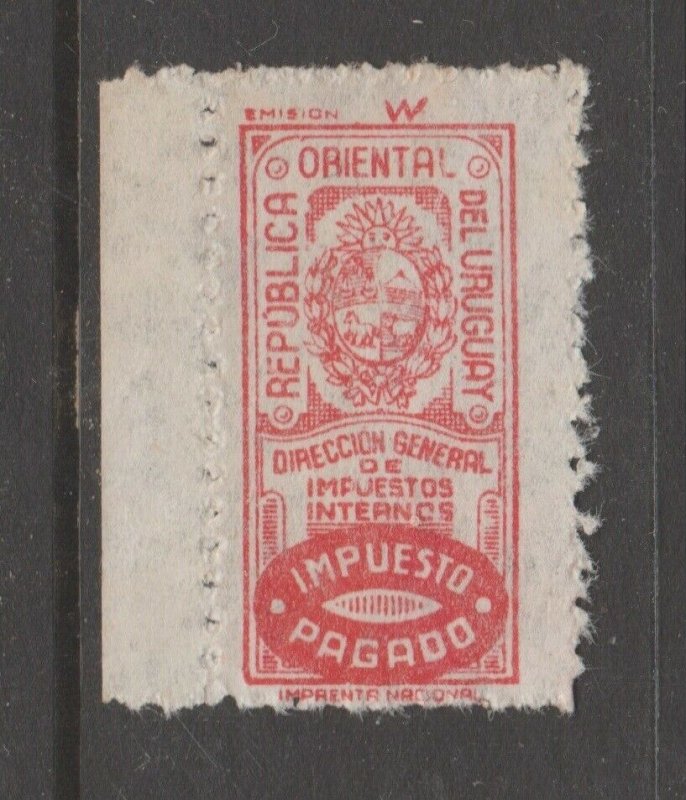 Uruguay Cinderella revenue fiscal stamp 9-20-20