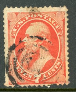 USA 1870 Stanton 7¢ NBN Scott # 149 Used M110 ⭐⭐⭐⭐ 