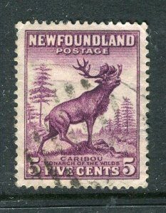 NEWFOUNDLAND; 1932 early pictorial issue fine used 5c. value