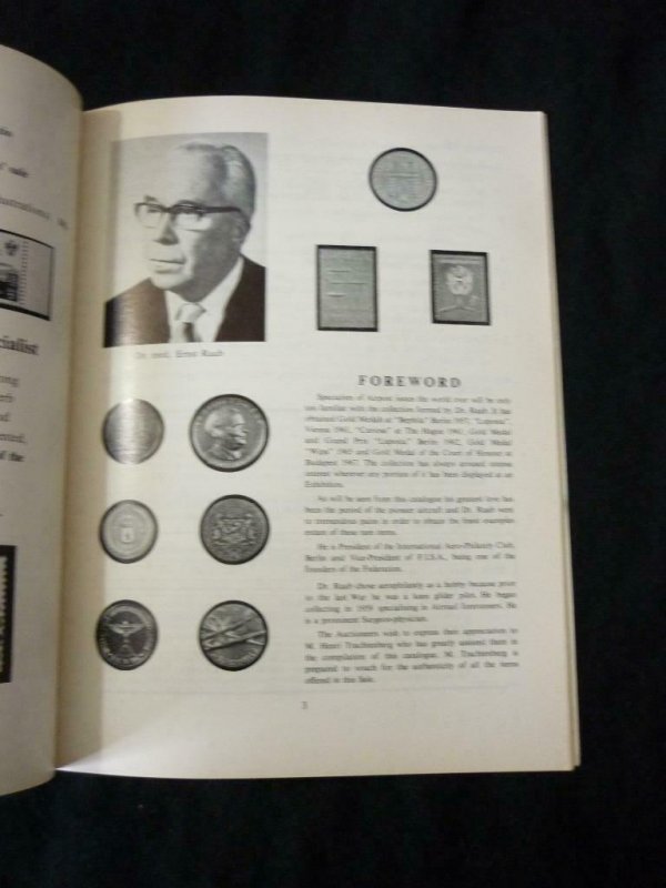 STANLEY GIBBONS AUCTION CATALOGUE 1968 AIRMAILS RAAB COLLECTION