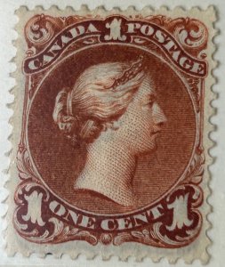 Canada #22 MINT VF LH Large Queen Issue