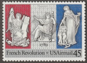 USA, stamp, Scott#C120,  mint, hinged, 45 cents, Airmail, Revolution