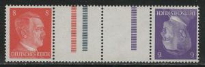 Germany Scott # 511, 510, 2 label, mint nh, tete beche, Mi# KZ40