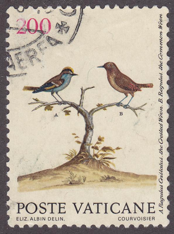 Vatican City 832 Crested + Common Wrens 1989