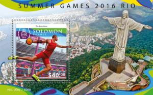 SOLOMON ISLANDS 2015 SHEET SUMMER OLYMPIC GAMES RIO 2016 SPORTS slm15515b