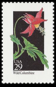 US 2678 Wildflowers Wild Columbine 29c single MNH 1992
