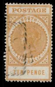 AUSTRALIA - South Australia EDVII SG287, 10d dull yellow, FINE USED. Cat £27.