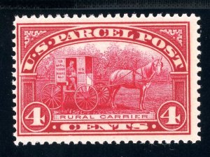 USAstamps Unused FVF US 1912 Parcel Post Rural Carrier Scott Q4 OG MNH