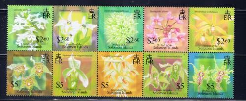 Solomon Is 975 NH 2004 Orchids Block 