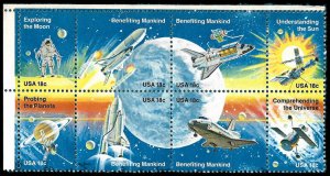 PCBstamps   US #1912/1919a Block $1.44(8x18c) Space Achievement, MNH, (12)