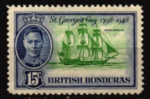 British Honduras Unused Hinged Scott 136