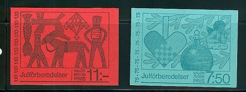 SWEDEN SC# 1228a, 1230a - 2 BOOKLETS - MNH