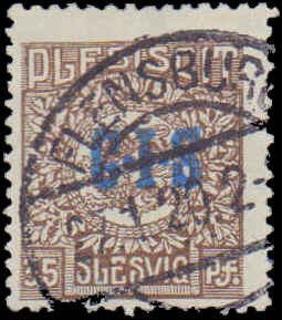 Schleswig #O8, Incomplete Set, 1920, Used