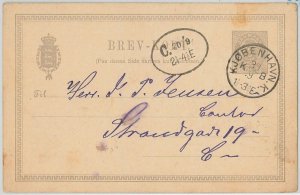 50985 - DENMARK Danmark - POSTAL HISTORY: STATIONERY CARD 1890-