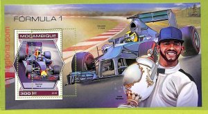 B0592 - MOCAMBIQUE - MISPERF ERROR Stamp Sheet - 2018 - Cars, Formula 1-