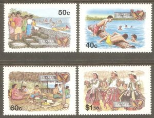 TUVALU Sc# 681 - 684 MNH FVF Set4 Christmas 1994