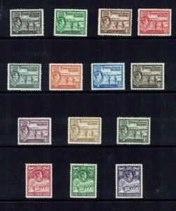 Turks & Caicos: 1938 King George VI Definitive set, Mint Lightly Hinged,