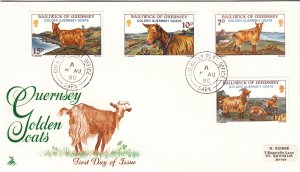 Guernsey Golden Goats 1980 FDC pmk SARK