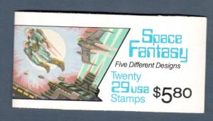 BK207 Space Fantasy Booklet Of 20 Mint/nh Selling @ Face