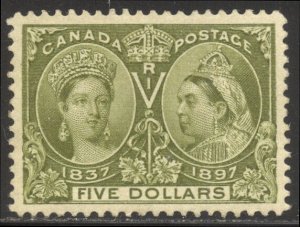 CANADA #65 SUPERB Mint GEM w/ Cert - 1897 $5.00 Jubilee