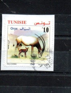 TUNISIA - 2019 - FAUNA - CERVID - ORYX - Used - Unstucked - 1 -