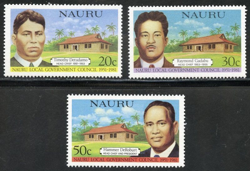 Nauru Scott 224-26 MVFNHOG - 30th Annv. Legislative Council - SCV $1.00