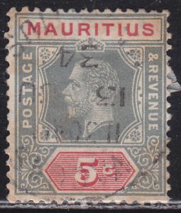 Mauritius 184 King George V Die II 1922