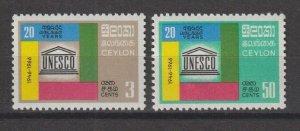 CEYLON 1966 SG  517/8 MNH Cat £17