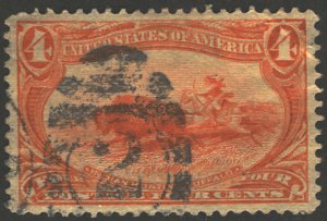 US #287 SCV $325.00 XF-SUPERB, used, near perfectly centered, fresh color, co...