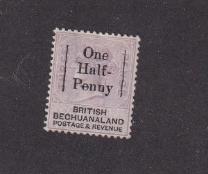 BECHUANALAND PROTECTORATE # 30 VF-MNG Q/VICTORIA 1p on 3p LILAC CAT VALUE $375 