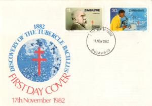 Zimbabwe - 1982 Centenary of Discovery of TB FDC SG 620-621