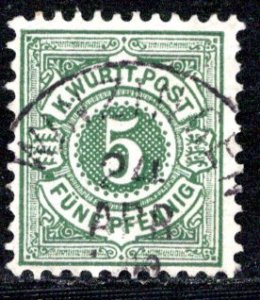 German States Wurttemberg Scott # 59, used