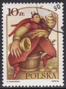 Poland 2763 Boruta, The Devil 10zł 1986