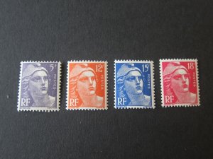 France 1951 Sc 650.652-54 set MH