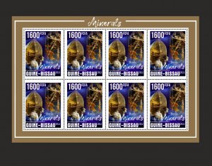 Stamps. Minerals, Geology Guinea - Bissau 2021 year , 6 sheet perforated