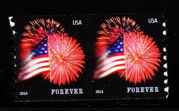 #4853 2014  Star Spangled Banner  Coil Pair (CCL) - MNH