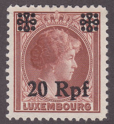 Luxembourg N25 Grand Duchess Charlette O/P 1940