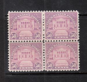 USA #701 Very Fine+ Never Hinged Block