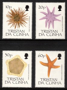 TRISTAN DA CUNHA 1990 Starfish; Scott 476-79, SG 494-97; MNH