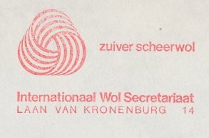 Meter cover Netherlands 1974 Pure virgin wool - International Wool Secretariat -