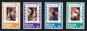 British Virgin Is. 417-20 MNH,  Christmas Set from 1981.