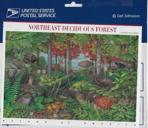 Scott # 3899  Lot C654  Northeast Deciduous Forest-Wildlife pane of 10   Mint