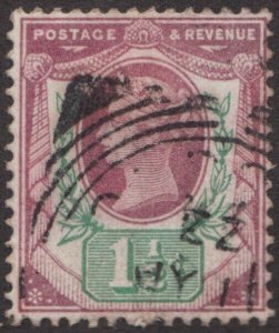 1887 Great Britain Sc #112 - 1½p Queen Victoria Used postage stamp Cv$7.50