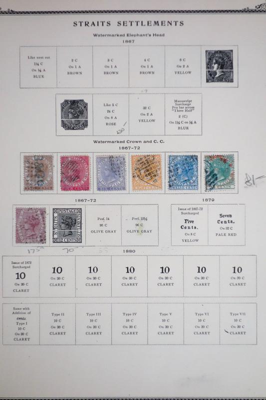 Straits Settlements Mint and Used Stamp Collection