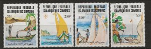 COMORO ISL Sc 541-44 NH issue of 1982 - SCOUTS