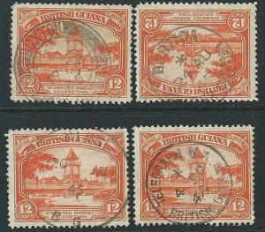 BR GUIANA 1940s pmks of TELEGRAPH N.A., NIGG, BUXTON, BARTICA..............43557