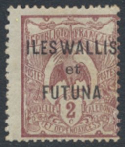 Wallis and Futuna  New Caledonia overprint   MH SC# 2  see details / scans 