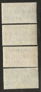 GREAT BRITAIN OFFICES - MOROCCO SC# 67-70  FVF/MLH 1935