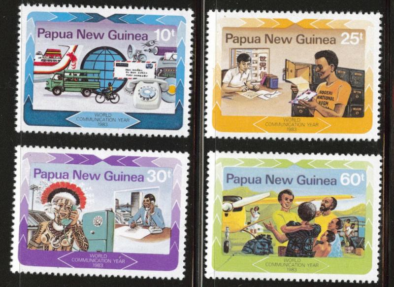 Papua New Guinea, PNG  Scott 584-587 MNH** 1983  Communications set