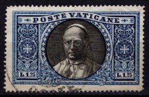 Vatican City 1933 Pope Pius XI, 1l.25 [Used]